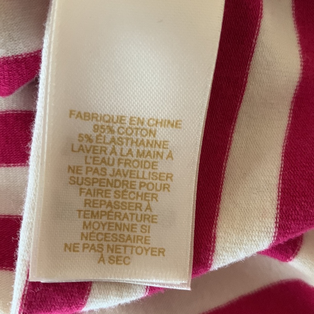 Kate Spade Wheaton Bow top,fuchsia pink/white stripe - Picture 3 of 4